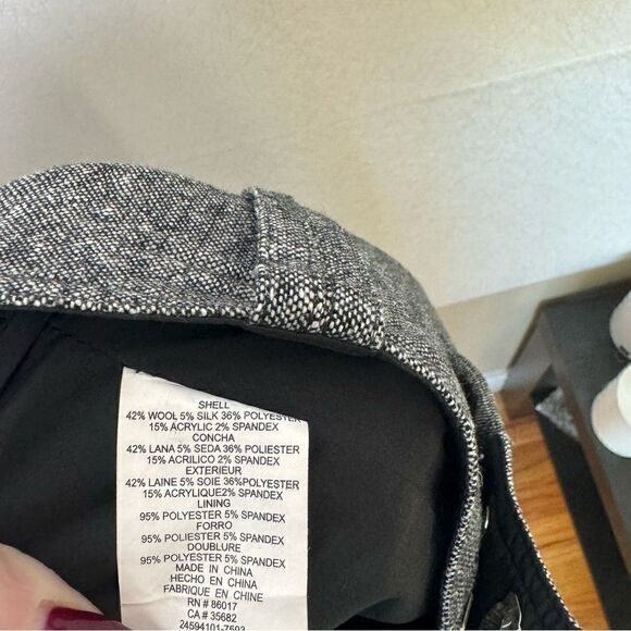 Bebe Wool Silk Blend Front Slit Pencil Skirt 2 - Picture 5 of 5